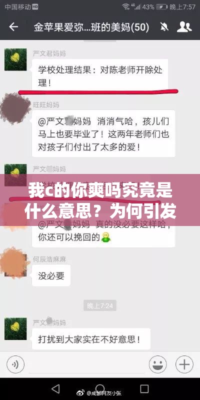 我c的你爽吗究竟是什么意思？为何引发大家如此多的好奇与讨论？