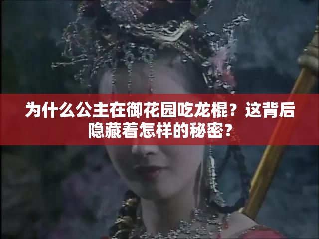 为什么公主在御花园吃龙棍？这背后隐藏着怎样的秘密？