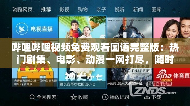 哔哩哔哩视频免费观看国语完整版：热门剧集、电影、动漫一网打尽，随时随地畅享高清体验