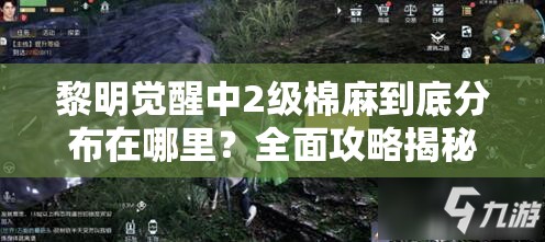 黎明觉醒中2级棉麻到底分布在哪里？全面攻略揭秘！